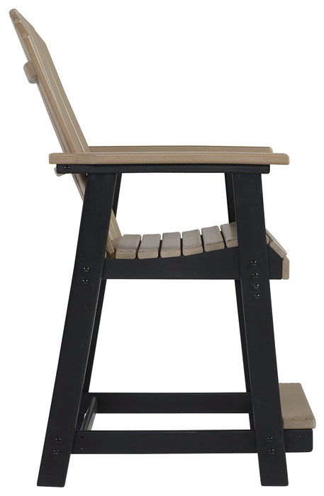 Fairen Trail Outdoor Counter Height Bar Stool (Set of 2) - P211-124 - In Stock Furniture