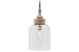 Faiz Transparent Pendant Light - L000148 - Gate Furniture