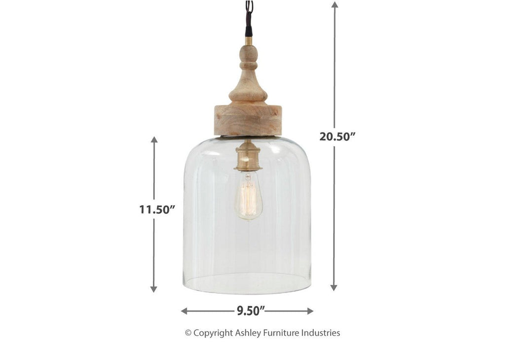 Faiz Transparent Pendant Light - L000148 - Gate Furniture