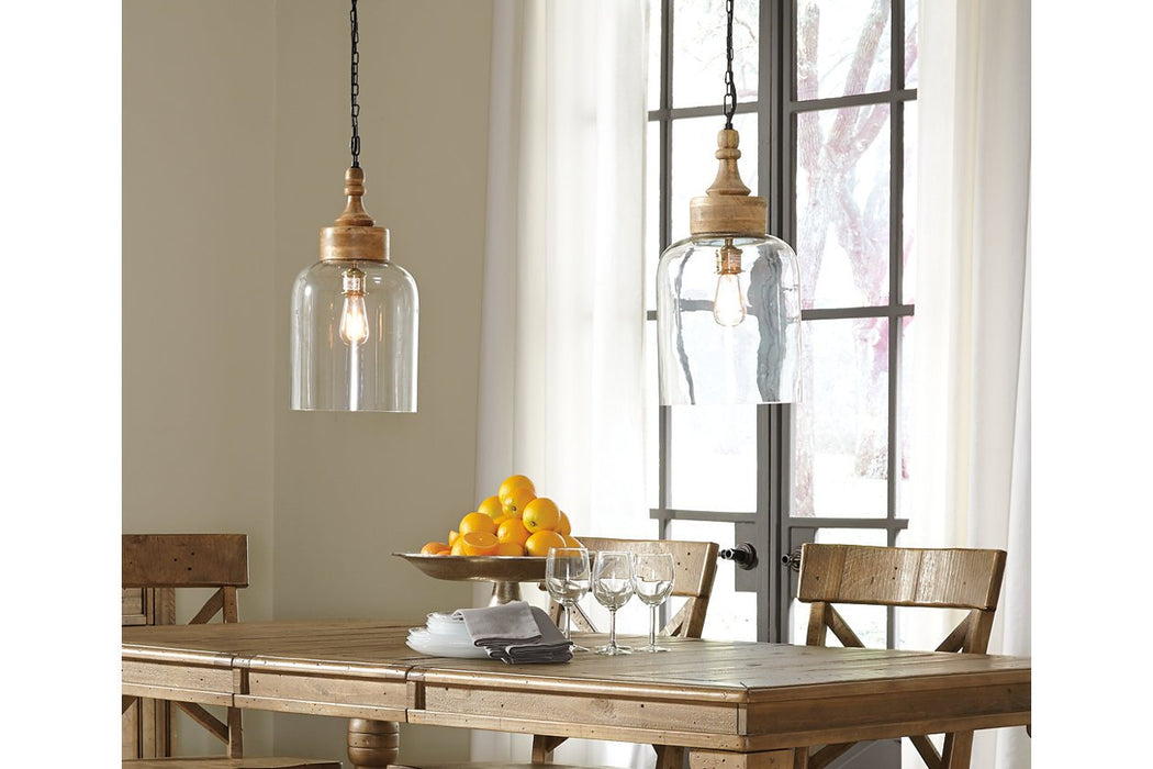 Faiz Transparent Pendant Light - L000148 - Gate Furniture