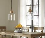 Faiz Transparent Pendant Light - L000148 - Gate Furniture
