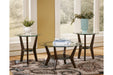 Fantell Dark Brown Table (Set of 3) - T210-13 - Gate Furniture