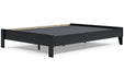 Flannia Black Queen Platform Bed - EB3392-113 - Gate Furniture