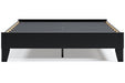 Flannia Black Queen Platform Bed - EB3392-113 - Gate Furniture