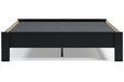 Flannia Black Queen Platform Bed - EB3392-113 - Gate Furniture