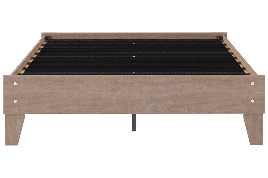 Flannia Gray Full Platform Bed - EB2520-112 - Gate Furniture