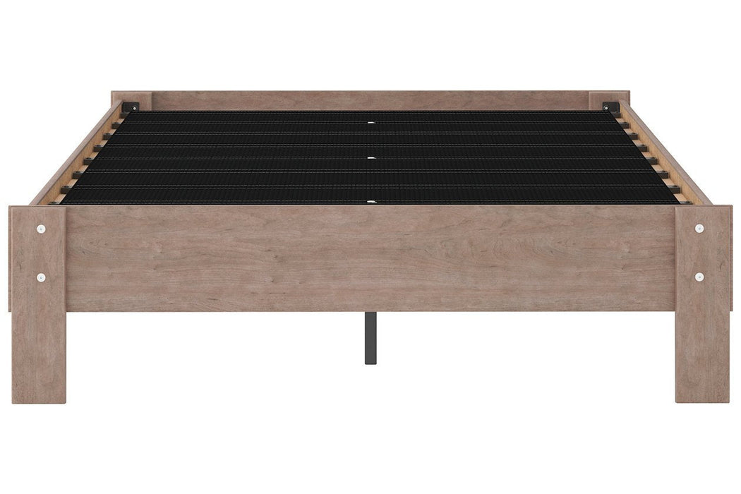 Flannia Gray Full Platform Bed - EB2520-112 - Gate Furniture