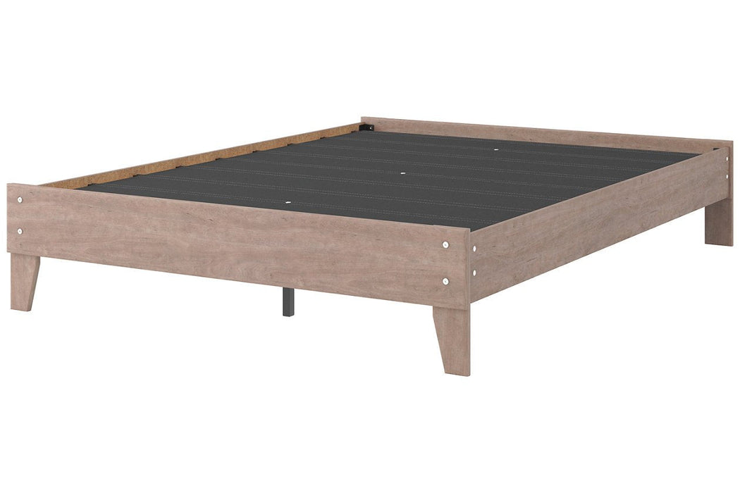 Flannia Gray Queen Platform Bed - EB2520-113 - Gate Furniture