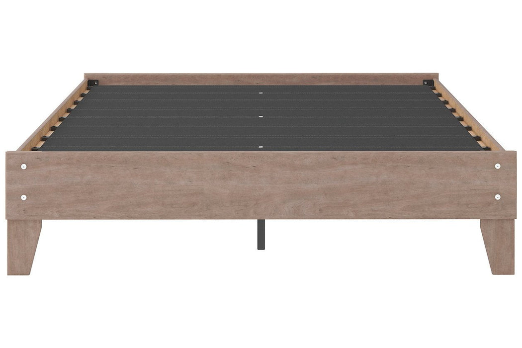 Flannia Gray Queen Platform Bed - EB2520-113 - Gate Furniture