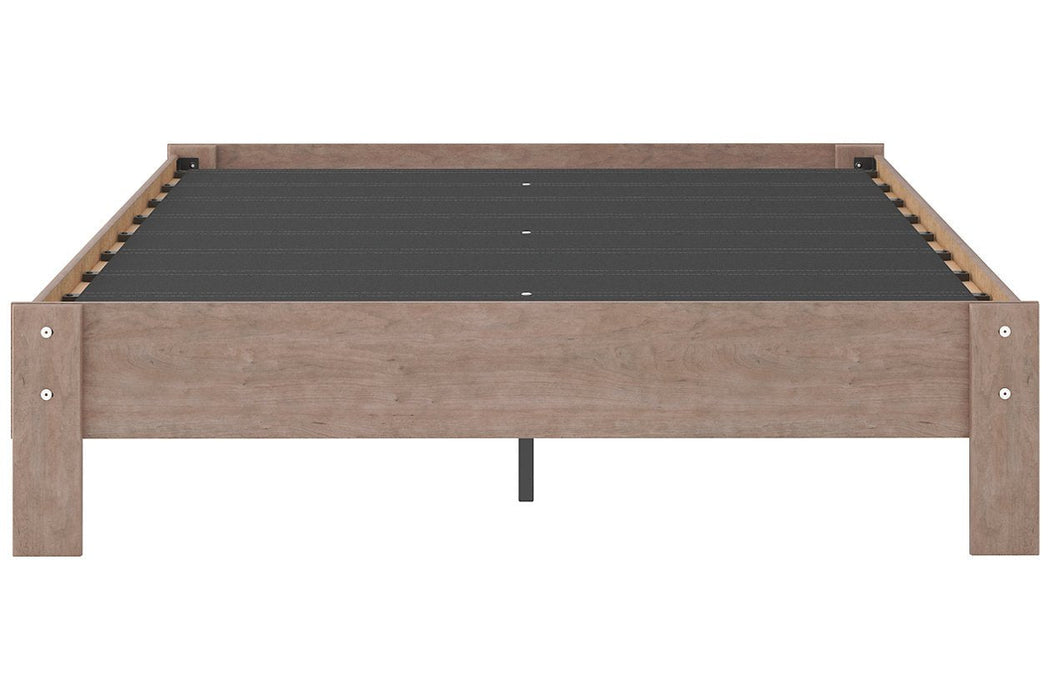 Flannia Gray Queen Platform Bed - EB2520-113 - Gate Furniture