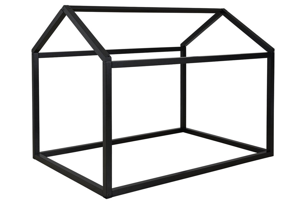 Flannibrook Black Full House Bed Frame - B082-162 - Gate Furniture