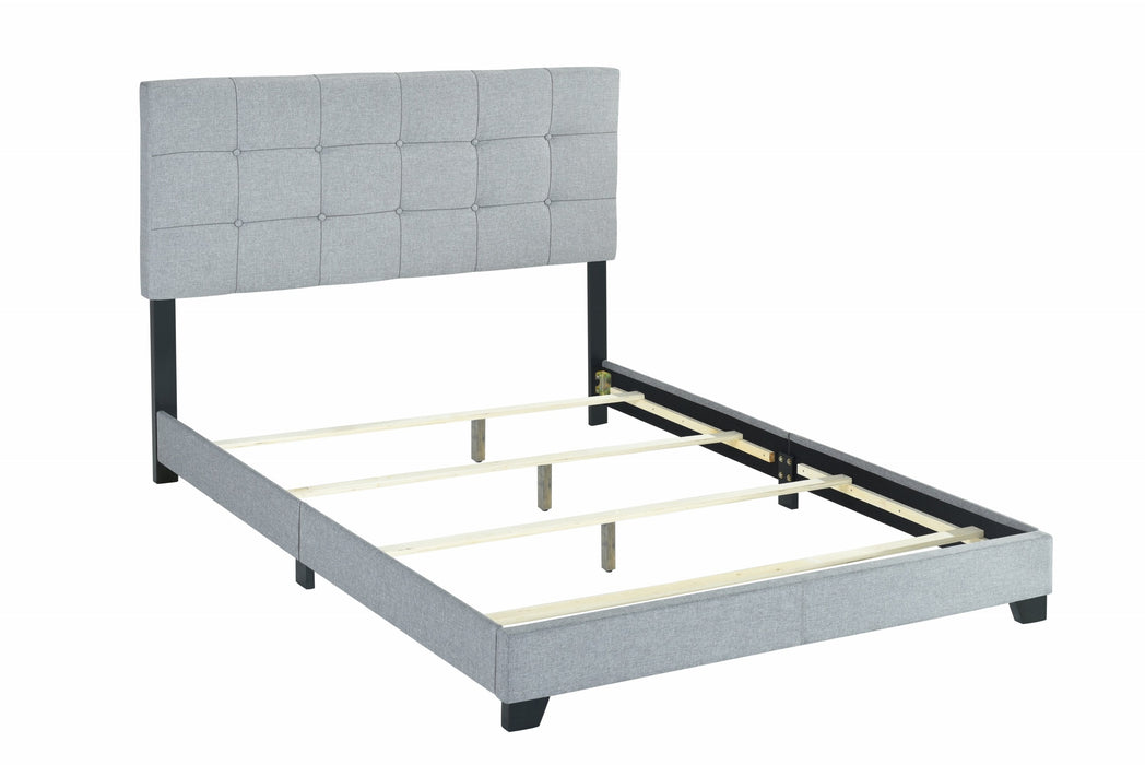 Florence Gray Upholstered Full Bed - 5270GY-F - Gate Furniture