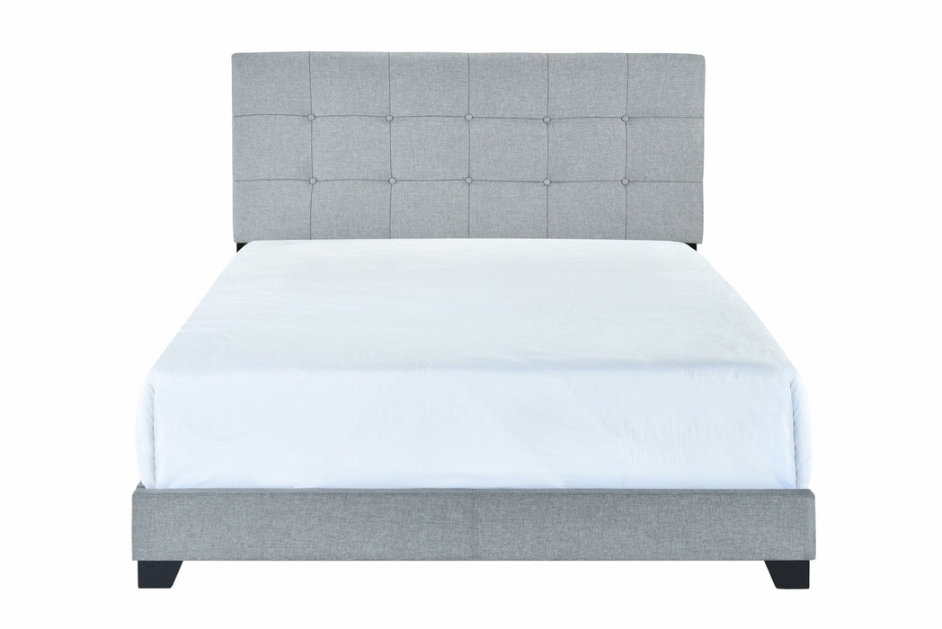Florence Gray Upholstered Queen Bed - 5270GY-Q - Gate Furniture