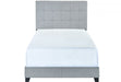 Florence Gray Upholstered Twin Bed - 5270GY-T - Gate Furniture