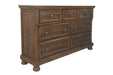 Flynnter Medium Brown Dresser - B719-31 - Gate Furniture