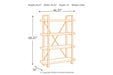 Forestmin Brown/Black Bookcase - A4000045 - Gate Furniture