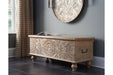 Fossil Ridge Beige Storage Bench - A4000039 - Gate Furniture