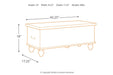 Fossil Ridge Beige Storage Bench - A4000039 - Gate Furniture