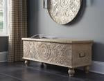 Fossil Ridge Beige Storage Bench - A4000039 - Gate Furniture