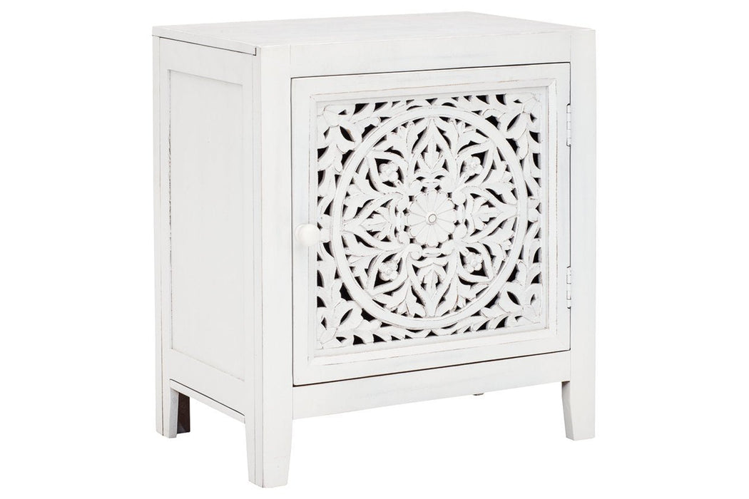 Fossil Ridge White Accent Cabinet - A4000008 - Gate Furniture
