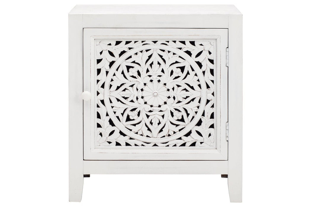 Fossil Ridge White Accent Cabinet - A4000008 - Gate Furniture