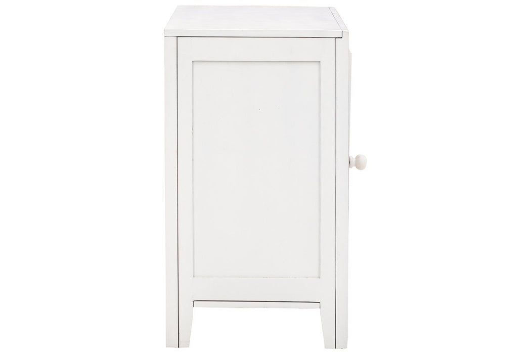 Fossil Ridge White Accent Cabinet - A4000008 - Gate Furniture