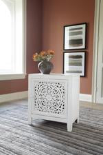 Fossil Ridge White Accent Cabinet - A4000008 - Gate Furniture