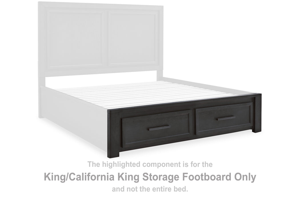 Foyland King/California King Storage Footboard - B989-56S - In Stock Furniture