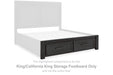 Foyland King/California King Storage Footboard - B989-56S - In Stock Furniture
