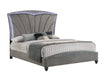 Frampton Gray LED Platform Bedroom Set - Gate Furniture