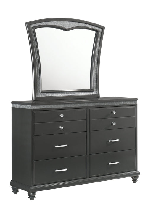 Frampton Gray LED Platform Bedroom Set - Gate Furniture