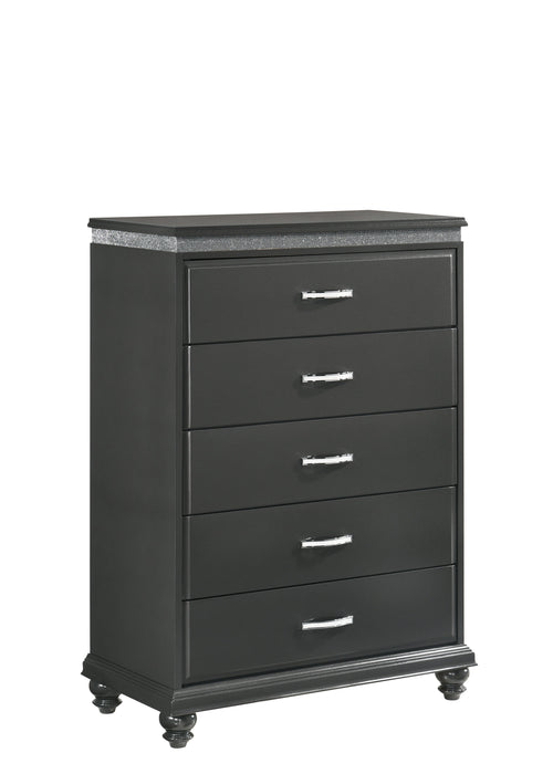 Frampton Gray LED Platform Bedroom Set - Gate Furniture