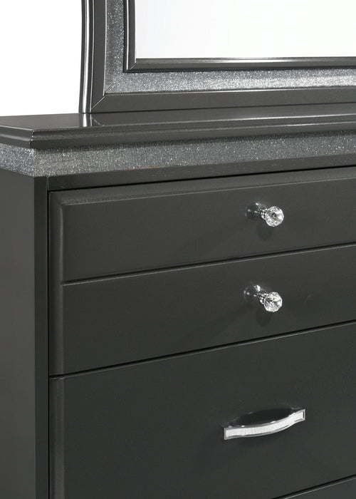 Frampton Gray LED Platform Bedroom Set - Gate Furniture