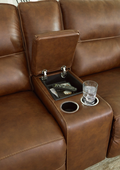 Francesca Power Reclining Loveseat with Console - U2570518 - In Stock Furniture