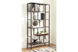 Frankwell Brown/Black Bookcase - A4000021 - Gate Furniture
