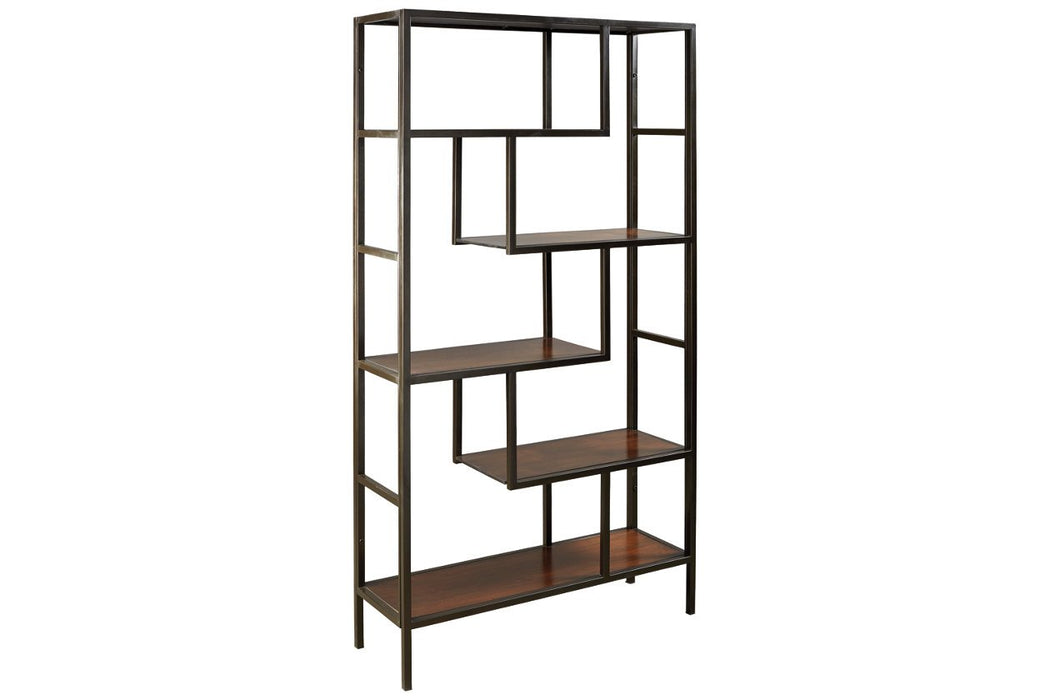 Frankwell Brown/Black Bookcase - A4000021 - Gate Furniture