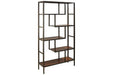 Frankwell Brown/Black Bookcase - A4000021 - Gate Furniture