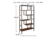 Frankwell Brown/Black Bookcase - A4000021 - Gate Furniture