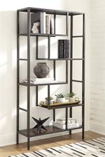 Frankwell Brown/Black Bookcase - A4000021 - Gate Furniture