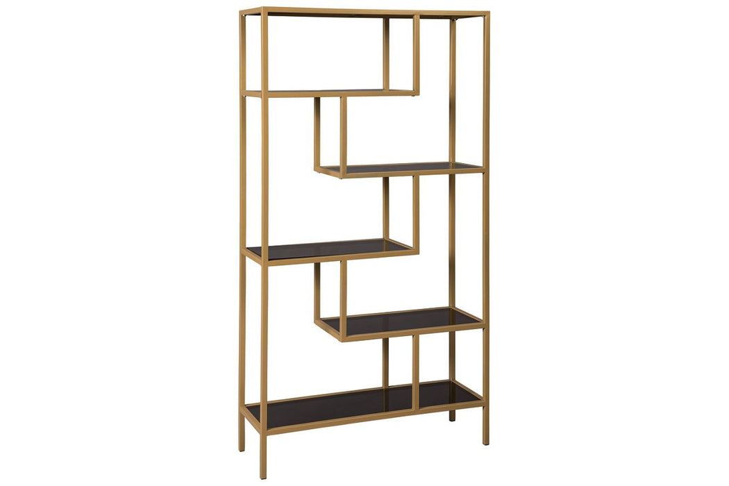 Frankwell Gold Finish Bookcase - A4000286 - Gate Furniture