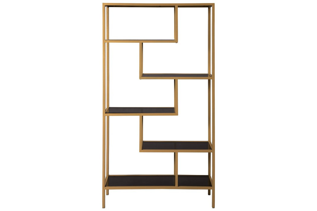 Frankwell Gold Finish Bookcase - A4000286 - Gate Furniture