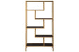 Frankwell Gold Finish Bookcase - A4000286 - Gate Furniture