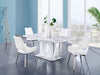 Fritch White Dining Room Set - Gate Furniture