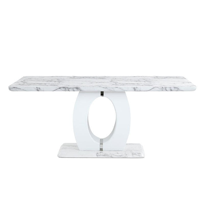 Fritch White Dining Room Set - Gate Furniture