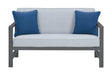 Fynnegan Outdoor Loveseat with Table (Set of 2) - P349-034 - In Stock Furniture