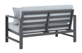 Fynnegan Outdoor Loveseat with Table (Set of 2) - P349-034 - In Stock Furniture