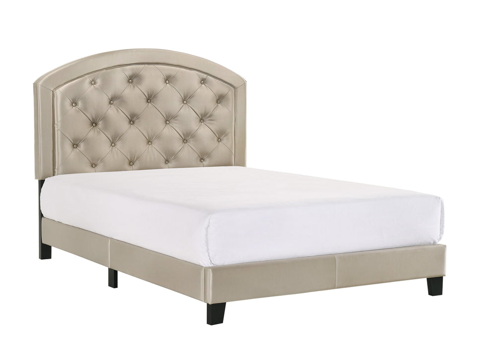 Gaby Gold Full Platform Bed - 5269PUGD-F - Gate Furniture