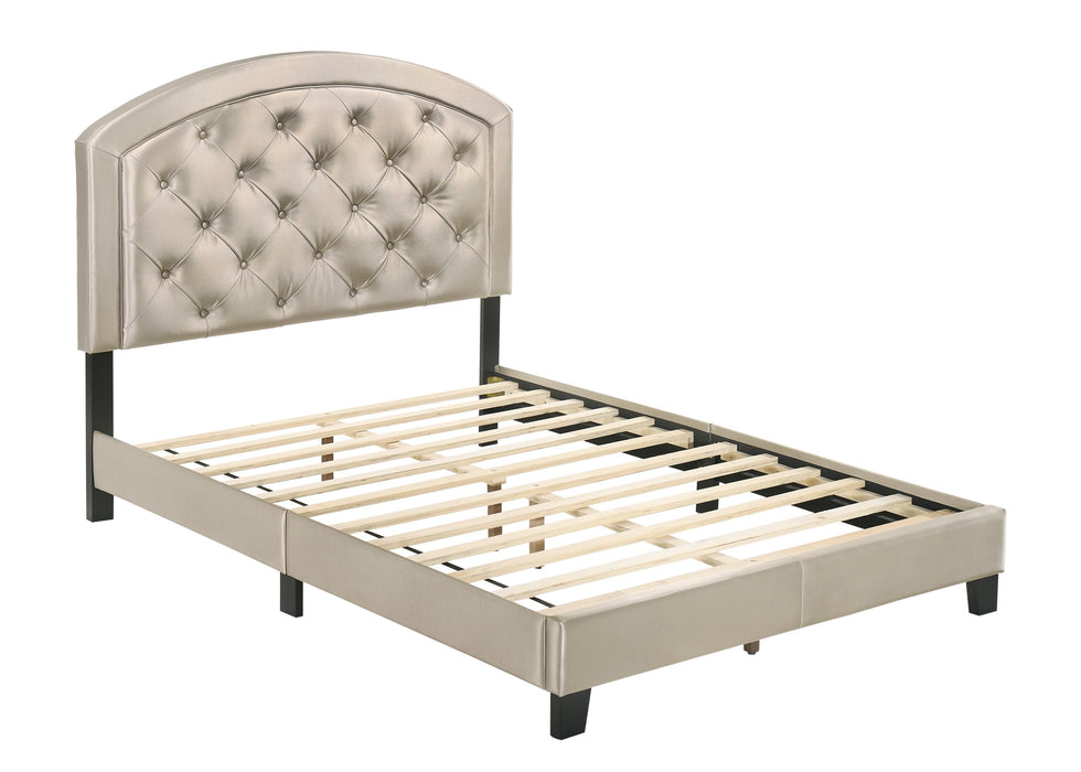 Gaby Gold Full Platform Bed - 5269PUGD-F - Gate Furniture