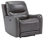 Galahad Smoke Power Recliner - 6610306 - Gate Furniture