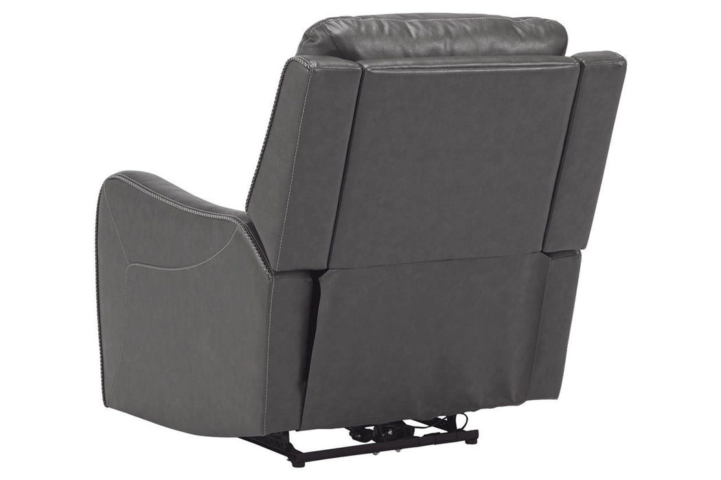 Galahad Smoke Power Recliner - 6610306 - Gate Furniture